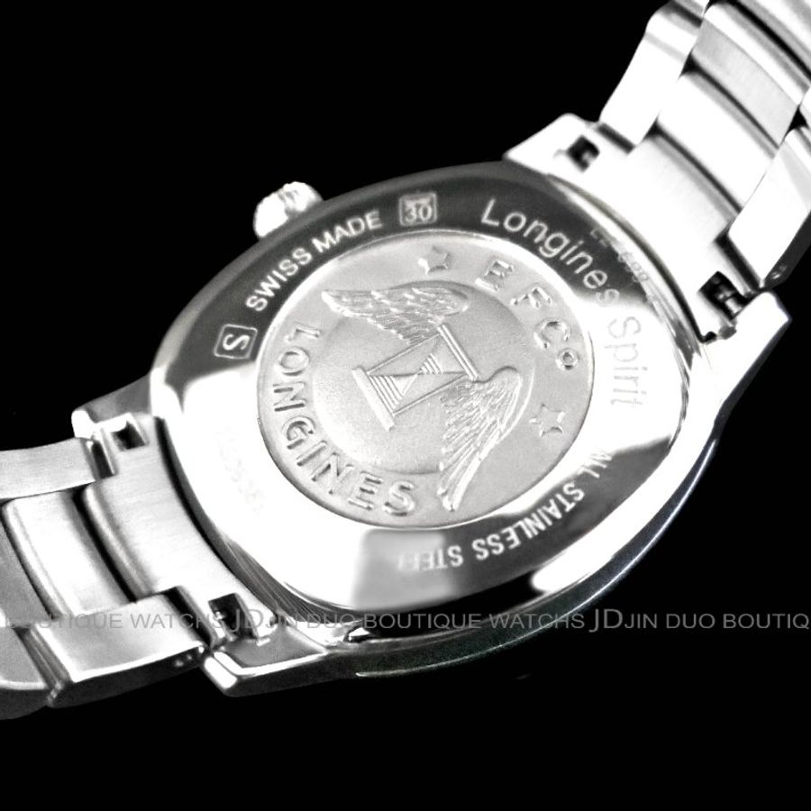 金鐸精品~2448 LONGINES 浪琴 Spirit先行者系列 復刻版36mm黑色面盤自動上鍊 男用腕錶-6