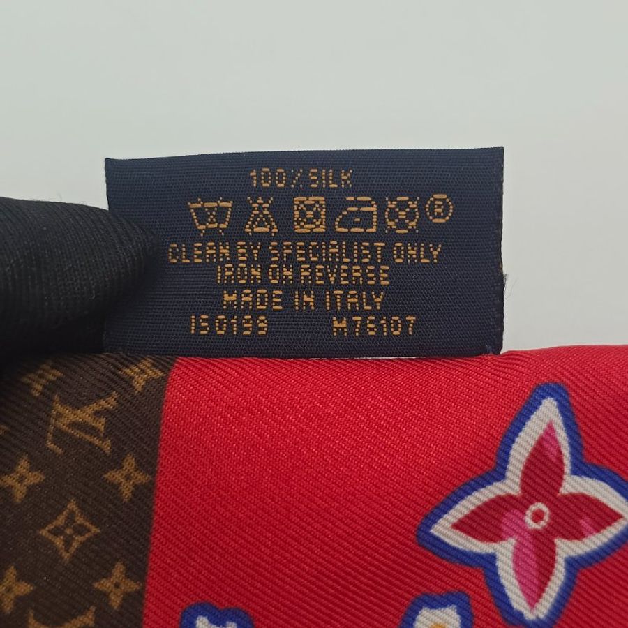 【稀有款】LOUIS VUITTON x MURAKAMI 村上隆 太陽花 窄長絲巾 TWILLY-3