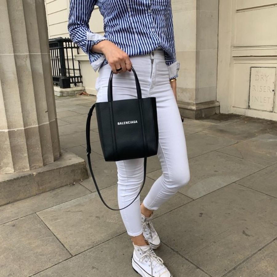 🎉新品好折扣✨Balenciaga Every Day 551810 XS 小牛皮托特包 黑色/附可拆卸調節肩背帶-10