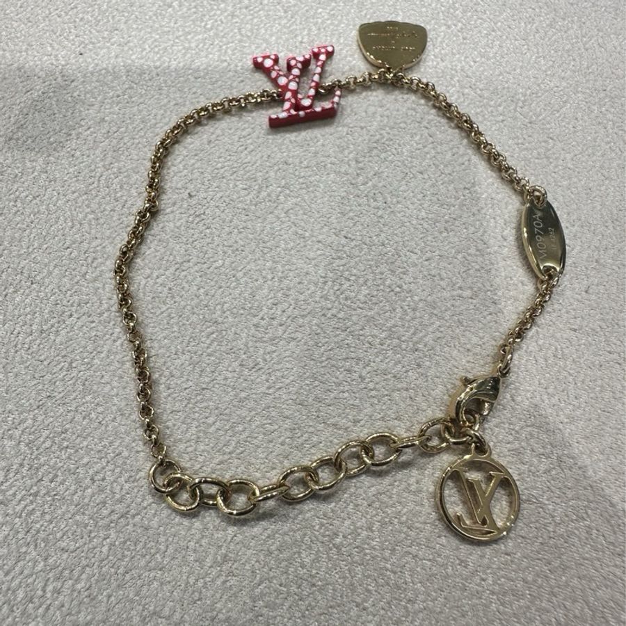 LOUIS VUITTON LV聯名草間彌生 紅白色南瓜手鍊-2