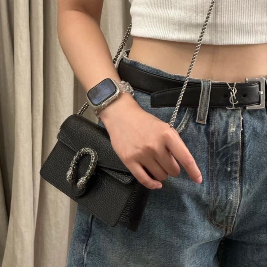 GUCCI古馳 Dionysus 虎頭扣鏈式肩帶 斜挎單肩包 女款-1