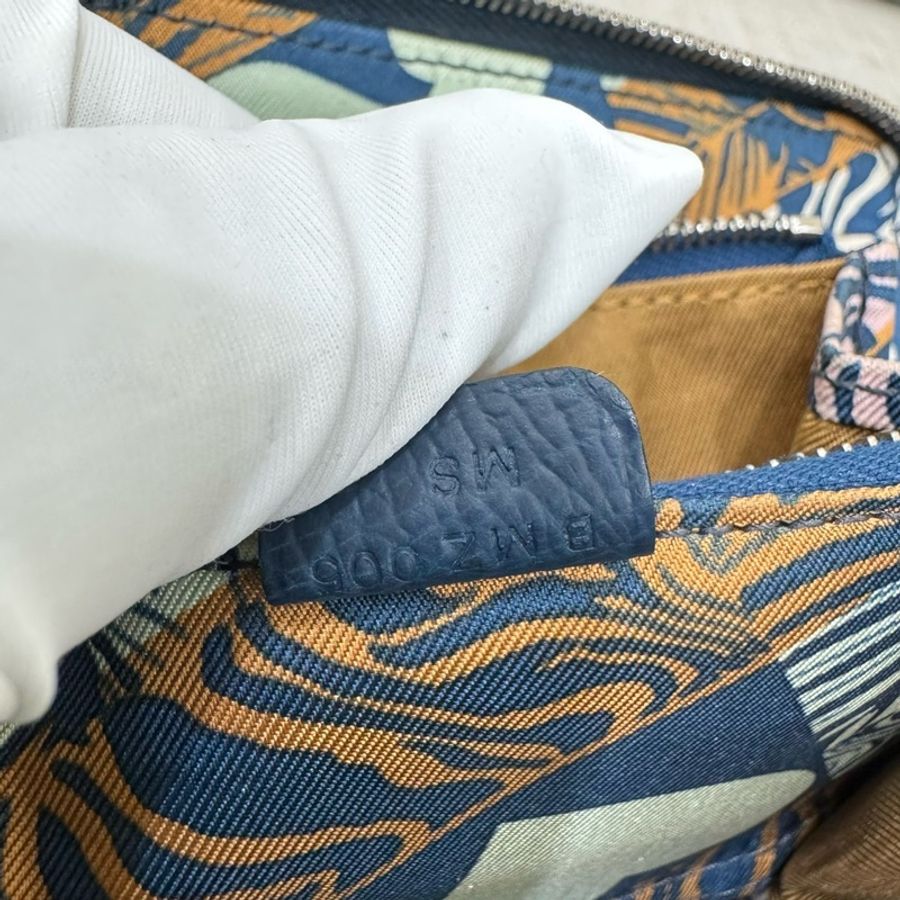 Hermes 愛馬仕 叢林愛心絲巾短夾 普魯士藍 B刻-6