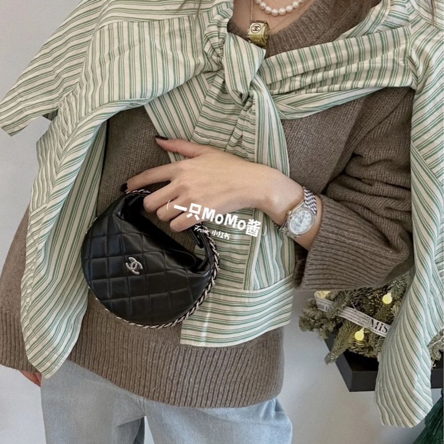 香奈兒 Chanel 月牙包 呼啦圈包-1