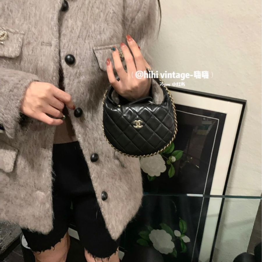 香奈兒 Chanel 月牙包 呼啦圈包-3