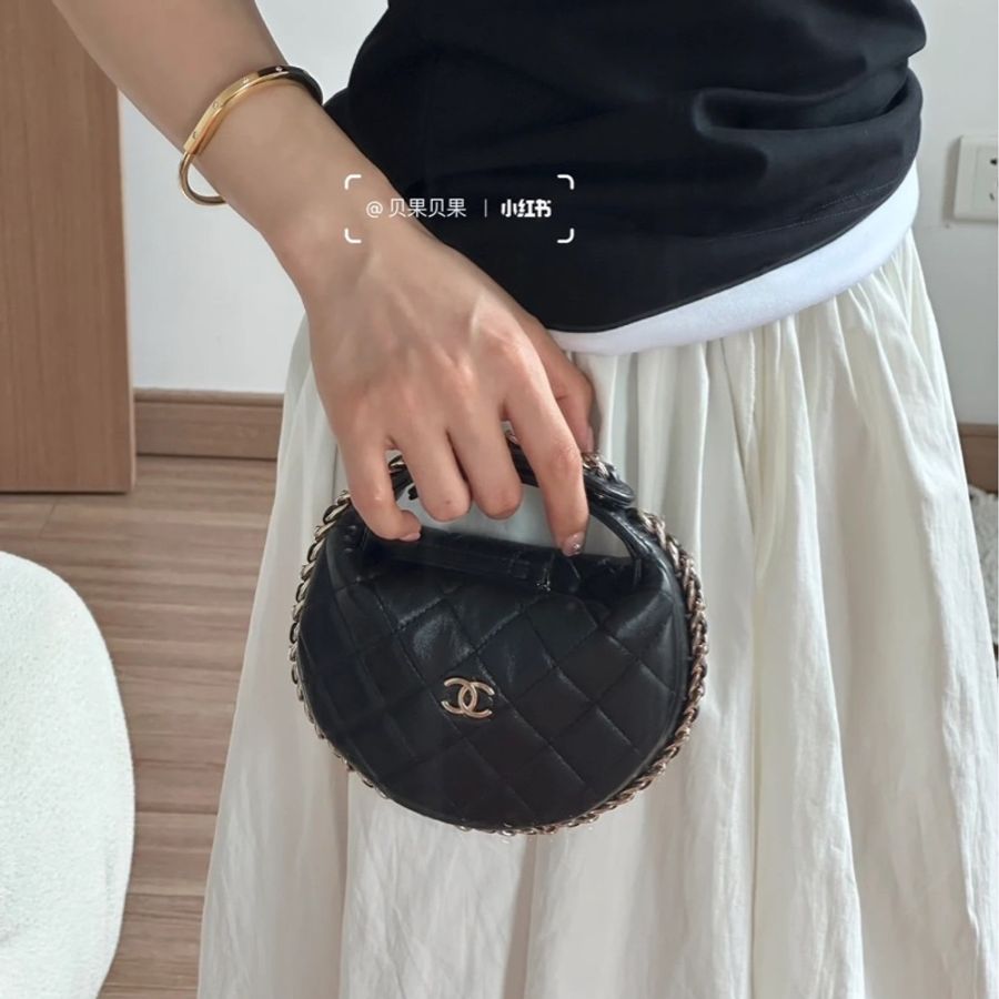 香奈兒 Chanel 月牙包 呼啦圈包-25