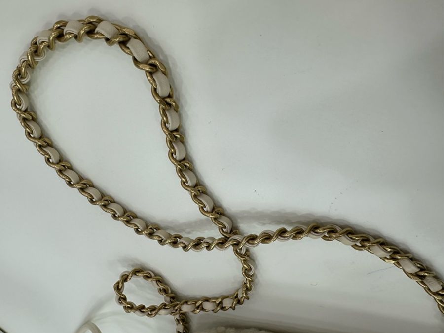 Chanel 22 mini bag毛絨款 25c 泰迪毛毛22bag 閒置99新-12
