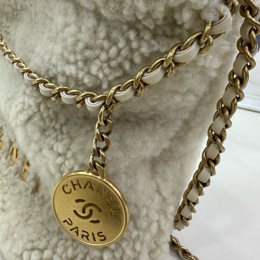 Chanel 22 mini bag毛絨款 25c 泰迪毛毛22bag 閒置99新-13