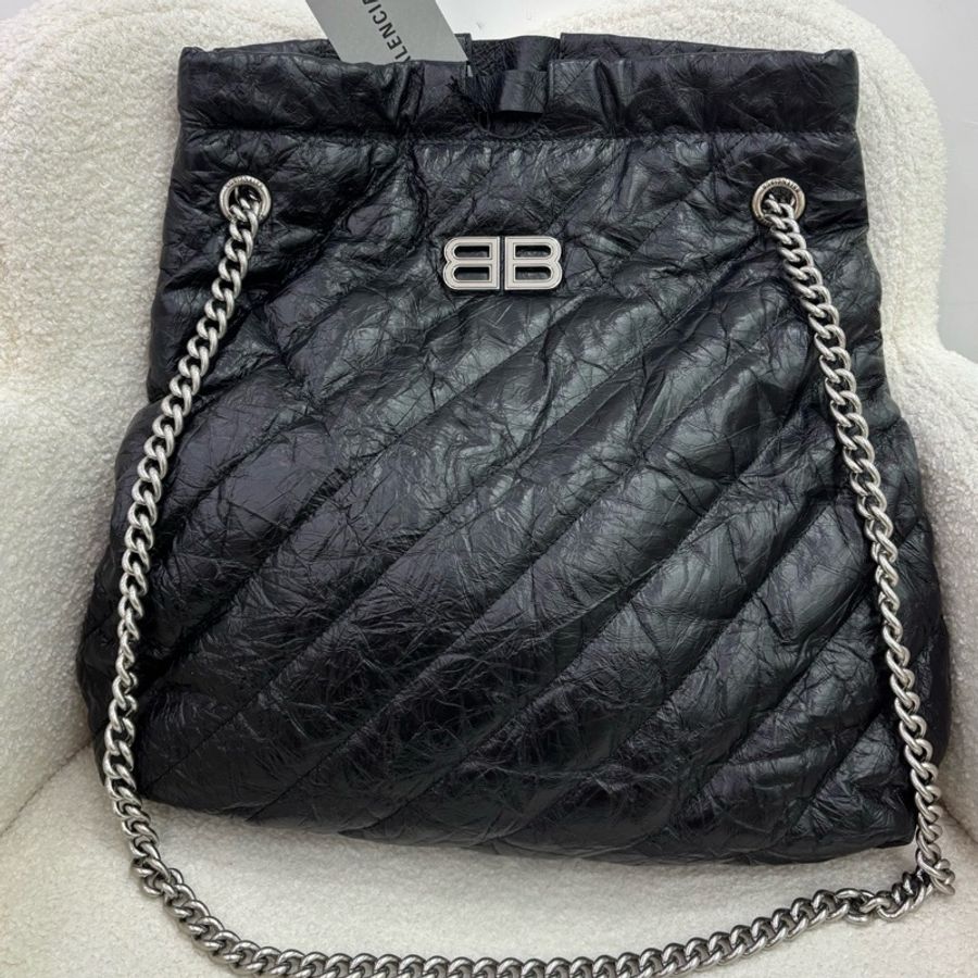 Balenciaga crush tote 中號 巴黎世家垃圾袋閒置未使用-3