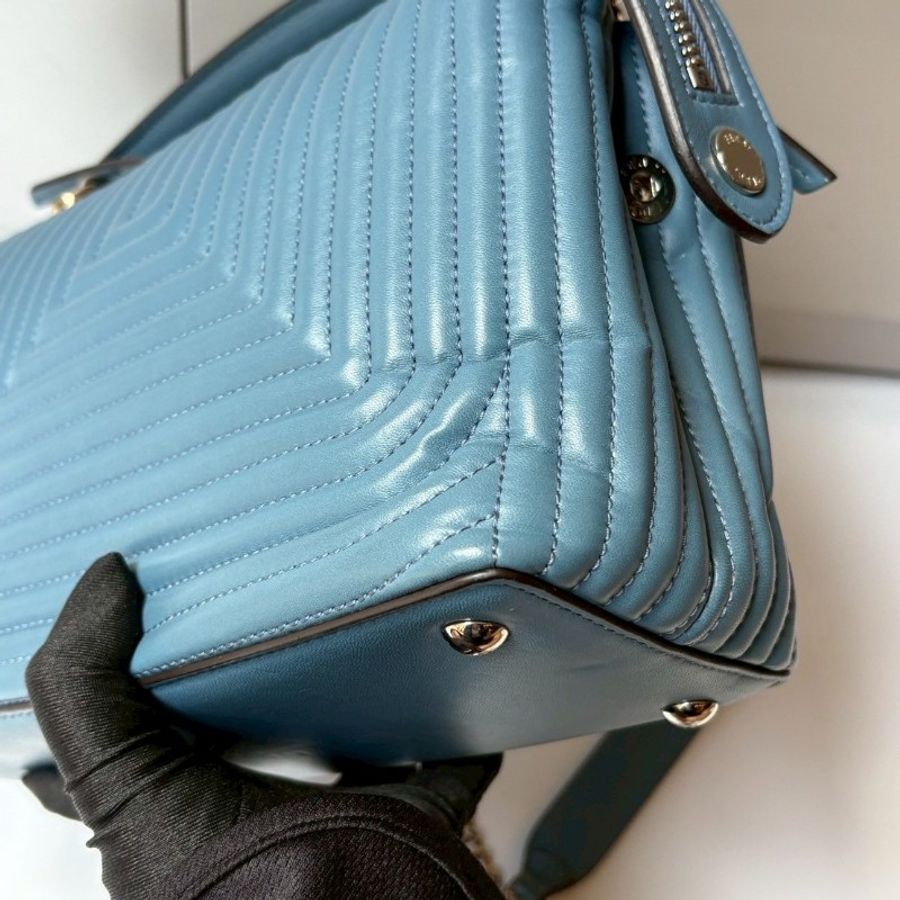 Fendi 藍色皮革兩用包 dotcom-8