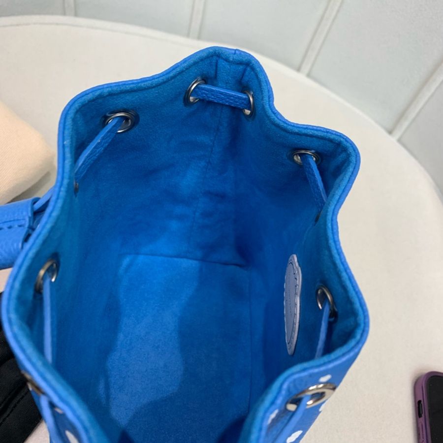 LV 白色波點藍色水桶包 I399WH-8