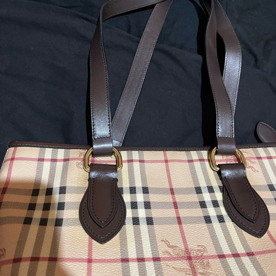 Burberry 經典格紋戰馬托特包-8