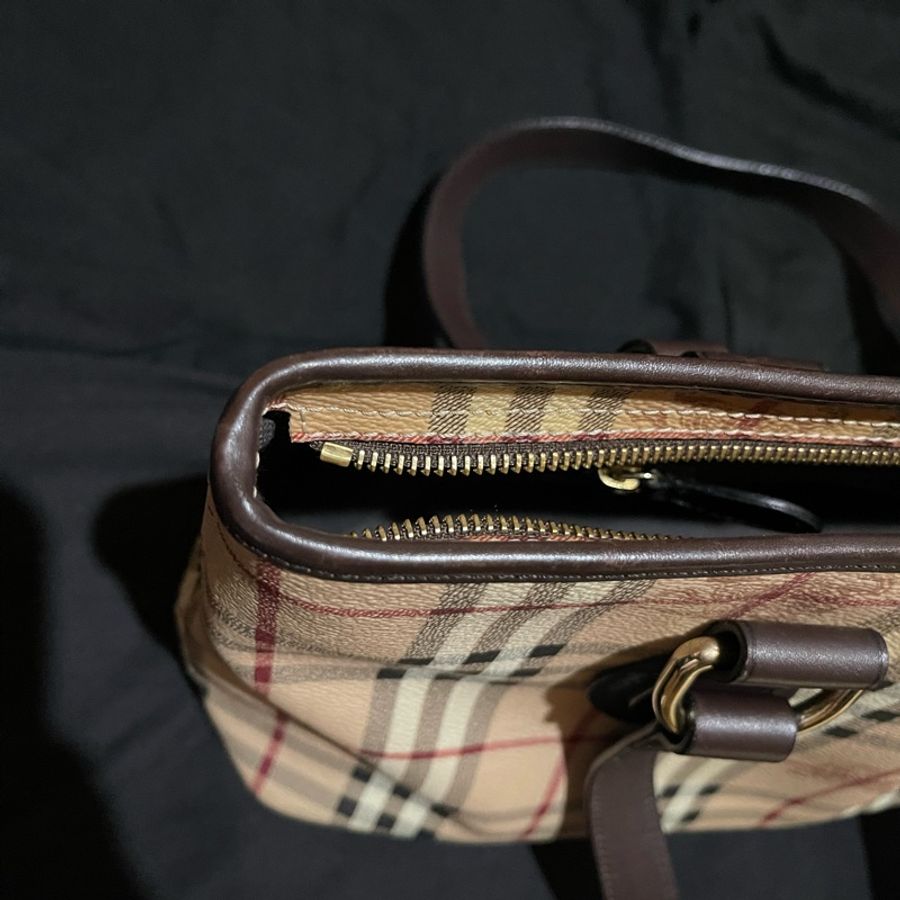 Burberry 經典格紋戰馬托特包-50