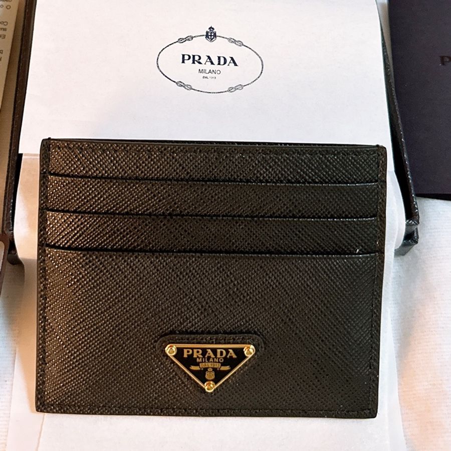 專櫃正品 全新PRADA Saffiano皮革卡夾/卡片夾-8
