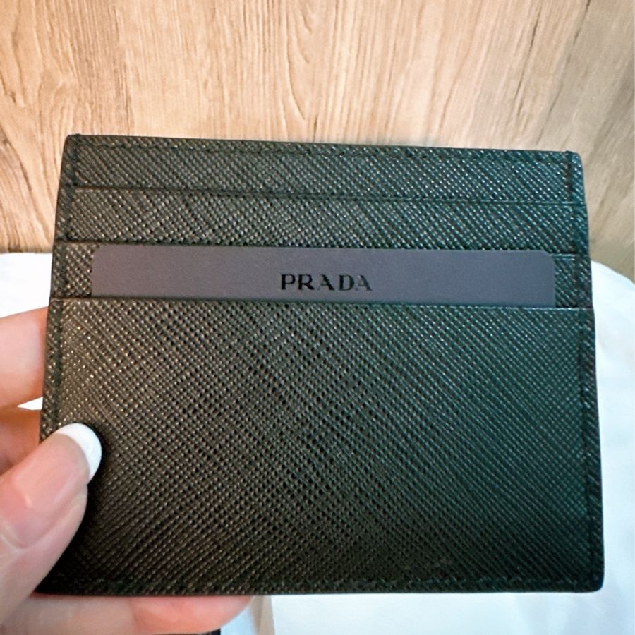 專櫃正品 全新PRADA Saffiano皮革卡夾/卡片夾-9