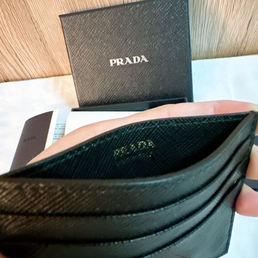 專櫃正品 全新PRADA Saffiano皮革卡夾/卡片夾-16
