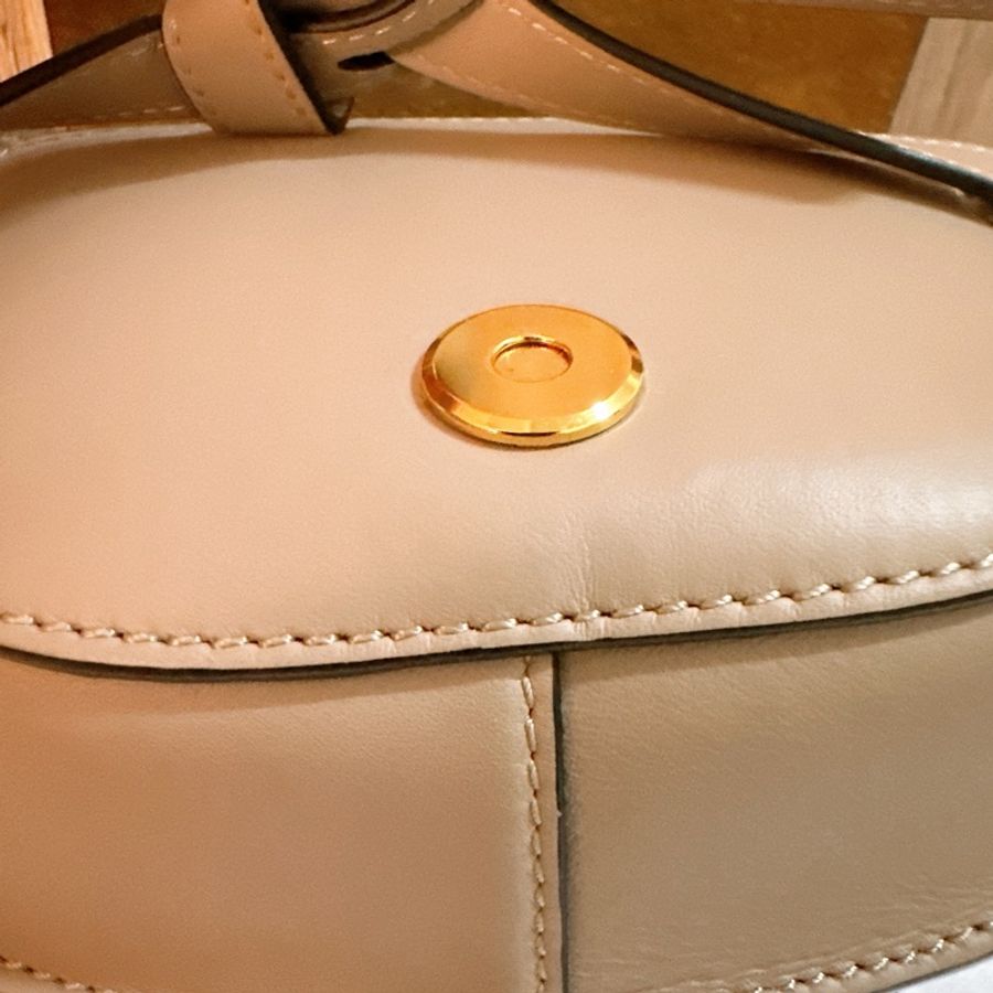 專櫃正品 LOEWE Mini Gate Dual bag Sand 小牛皮灰米色系-40