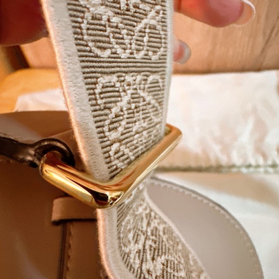 專櫃正品 LOEWE Mini Gate Dual bag Sand 小牛皮灰米色系-41