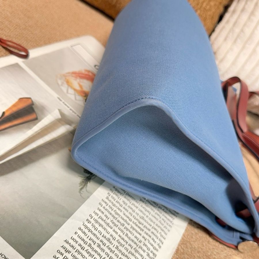 【近新閒置品】Hermes愛馬仕 X刻瑪瑙藍拼馬鞍紅牛皮herbag31 手提斜背包-4