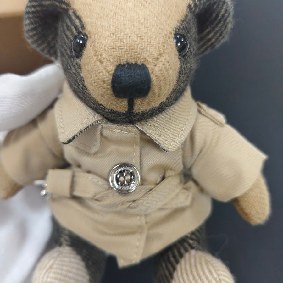 Burberry thomas泰迪熊風衣造型吊飾鑰匙圈(經典米色)-6