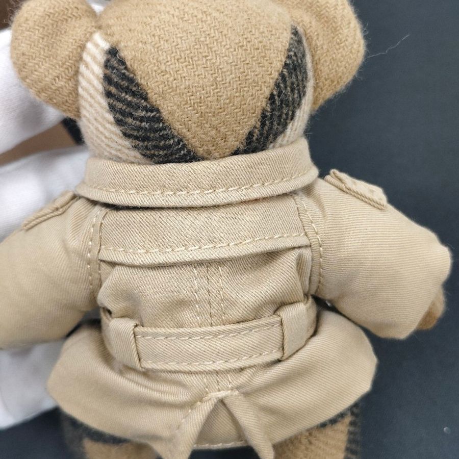 Burberry thomas泰迪熊風衣造型吊飾鑰匙圈(經典米色)-9