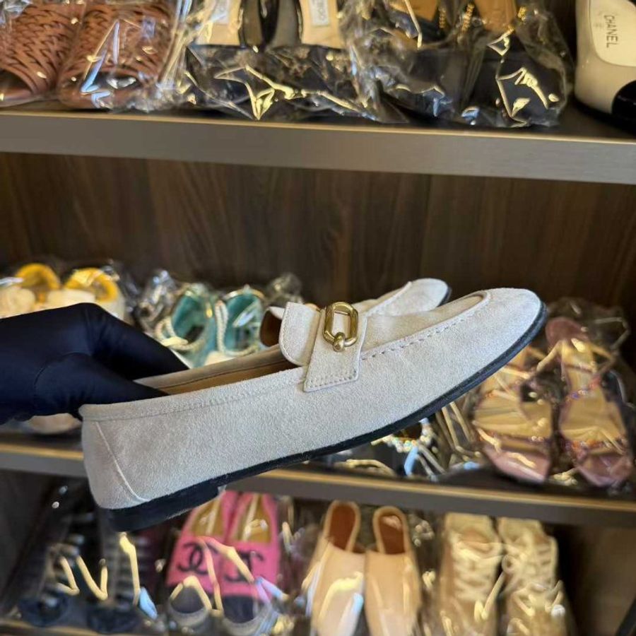 hermes 樂福鞋 36.5號 有瑕疵自行清洗護理下-3