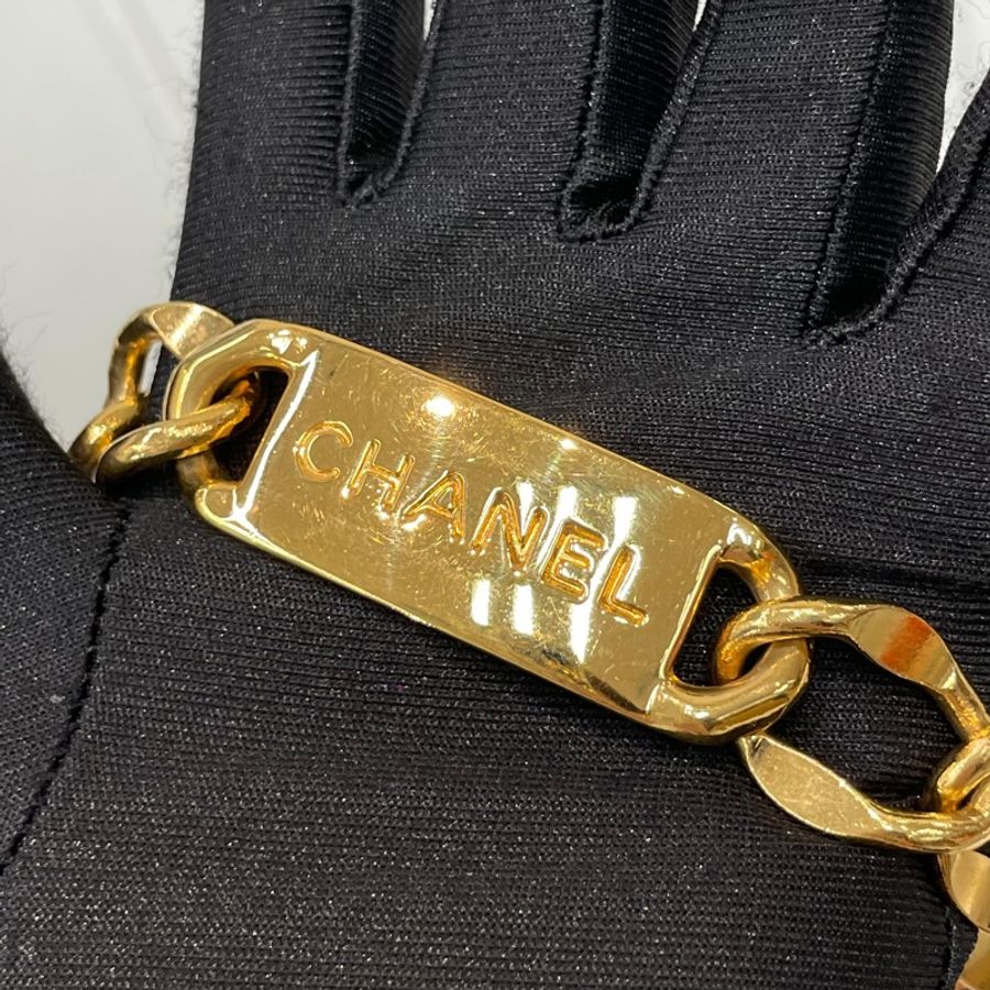 CHANEL 中古金色康鵬31 logo 腰鏈 80CM O652NY-27