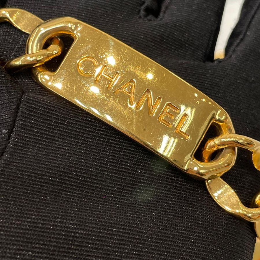 CHANEL 中古金色康鵬31 logo 腰鏈 80CM O652NY-32