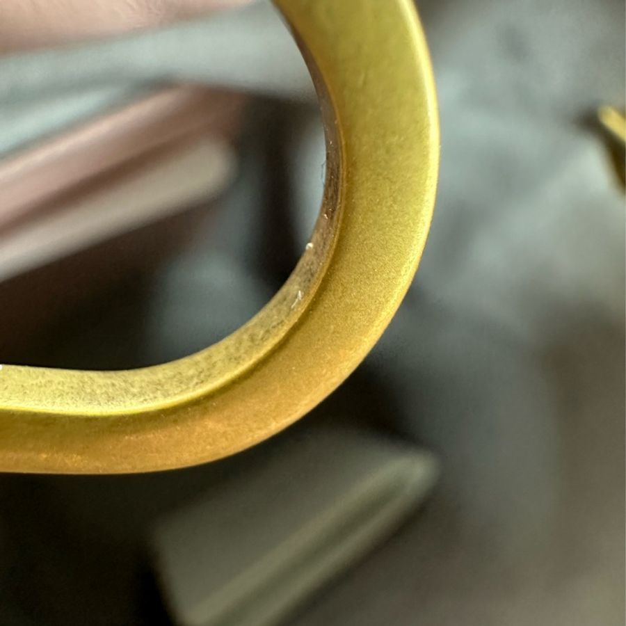 閑置品💫GUCCI GG Marmont 粉色金扣水桶包 斜肩包-15