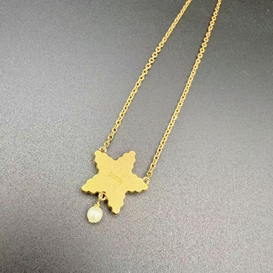 Christine Dior Petit CD Necklace 5角星星珍珠頸鍊-7