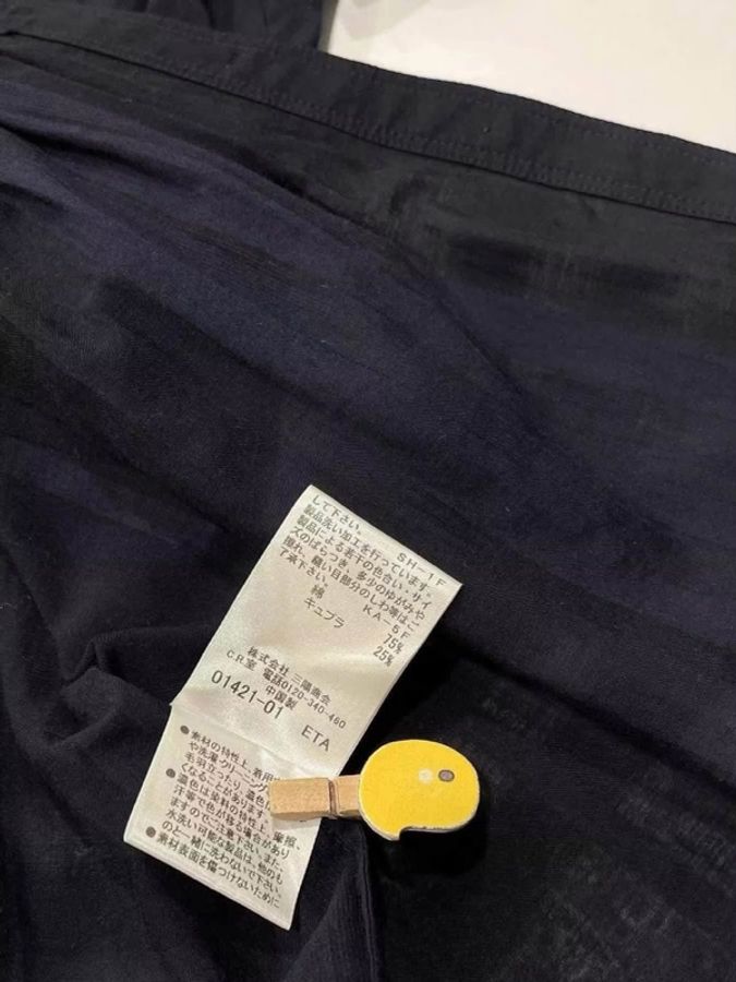BURBERRY 倫敦 深藍肩扣格紋長版上衣-9