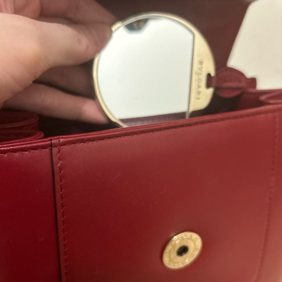BVLGARI 紅色蛇頭包-3