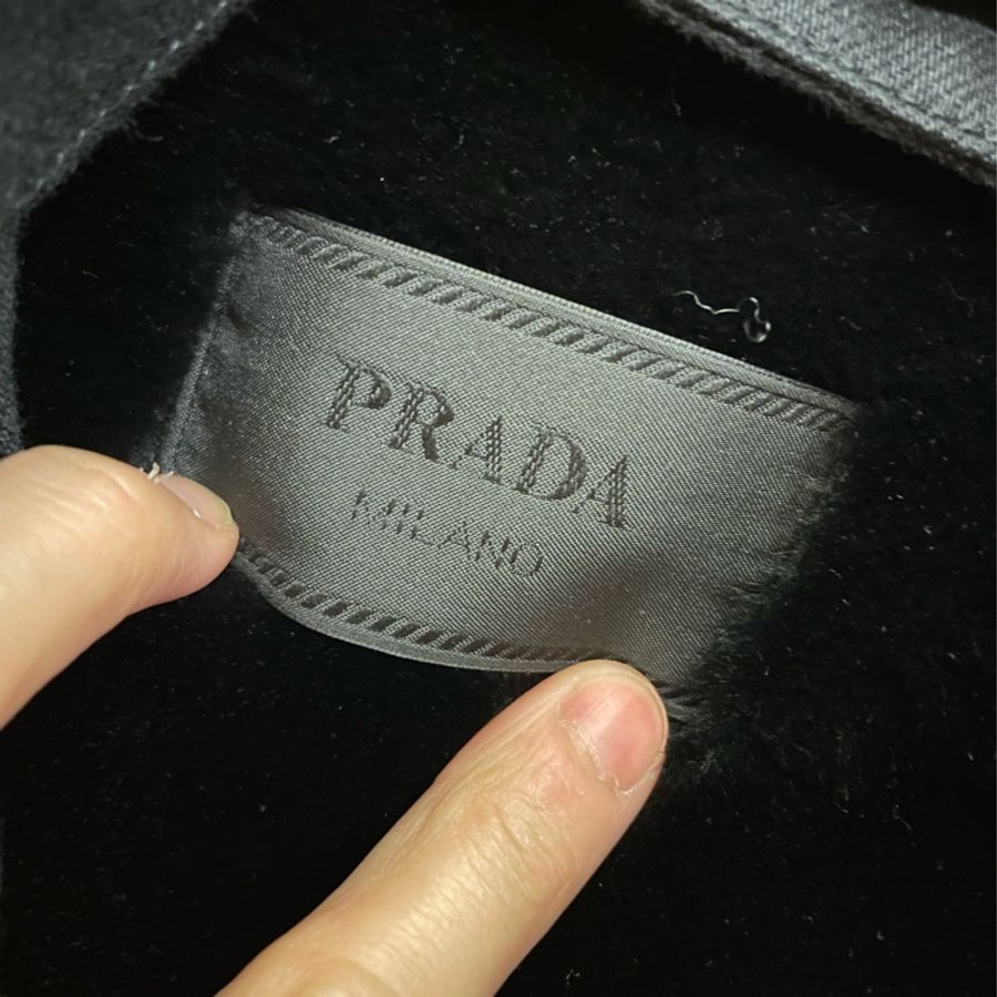 ✨Prada 極罕三穿式牛仔外套 (附可拆純羊絨內襯&毛領)-4