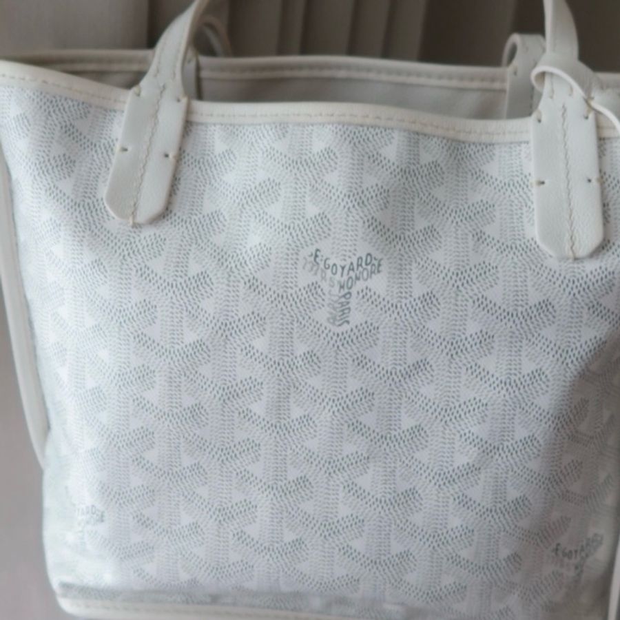 Goyard Anjou mini tote 白 托特包-5