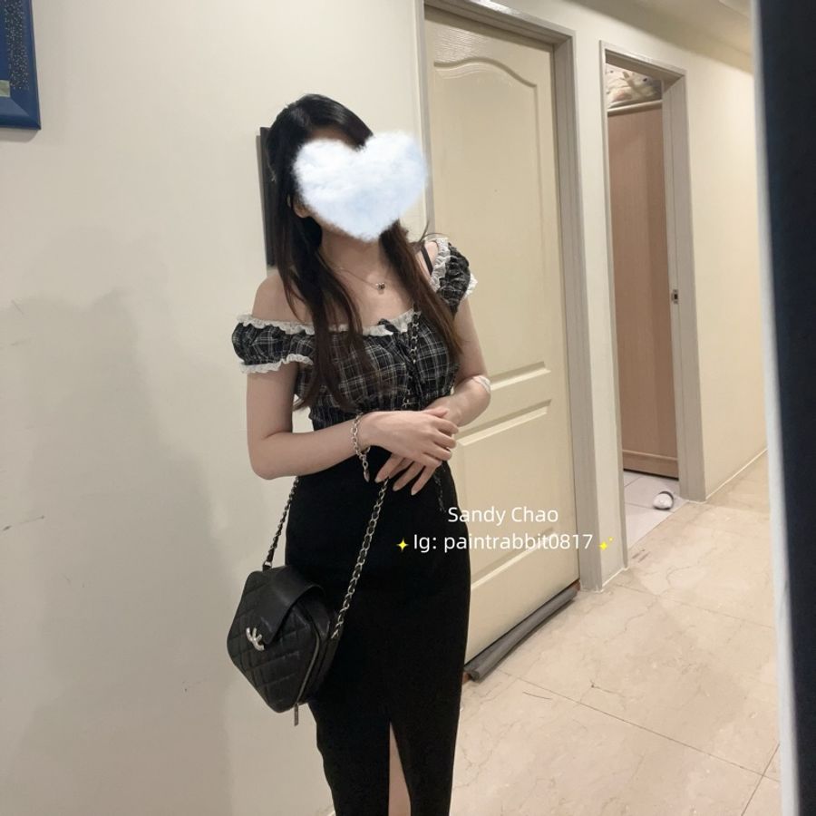 ෆ Chanel鴛鴦扣黑色相機包 盒子包-2