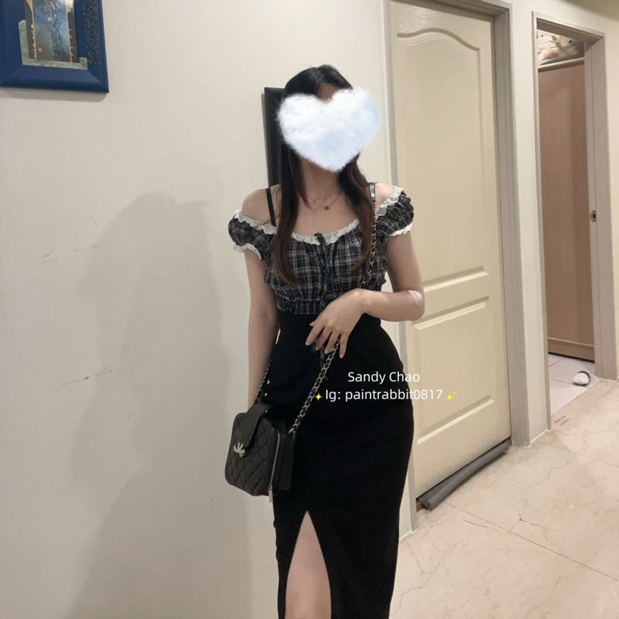ෆ Chanel鴛鴦扣黑色相機包 盒子包-4