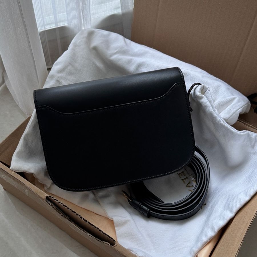 【 降價 】 DELVAUX 黑色 Lingot Small Olen Calf 斜背包/手拿包-5