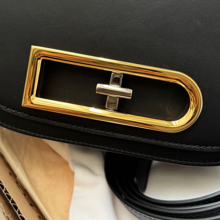 【 降價 】 DELVAUX 黑色 Lingot Small Olen Calf 斜背包/手拿包-11