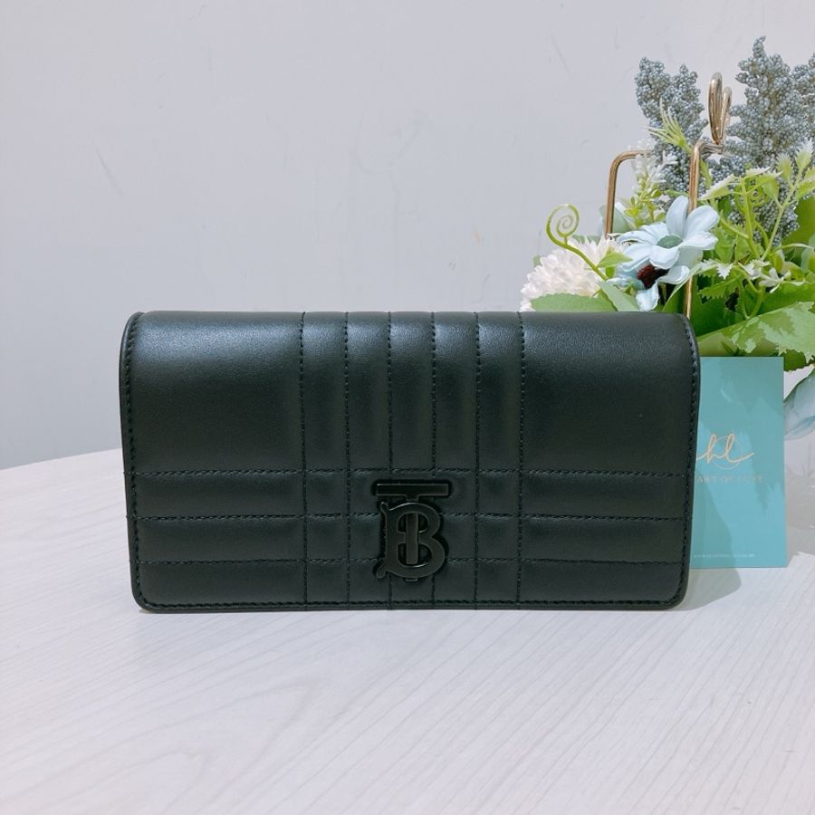 TK1723 BURBERRY 博柏利夢拉包 LOLA WALLET ON CHAIN SO BLACK-0