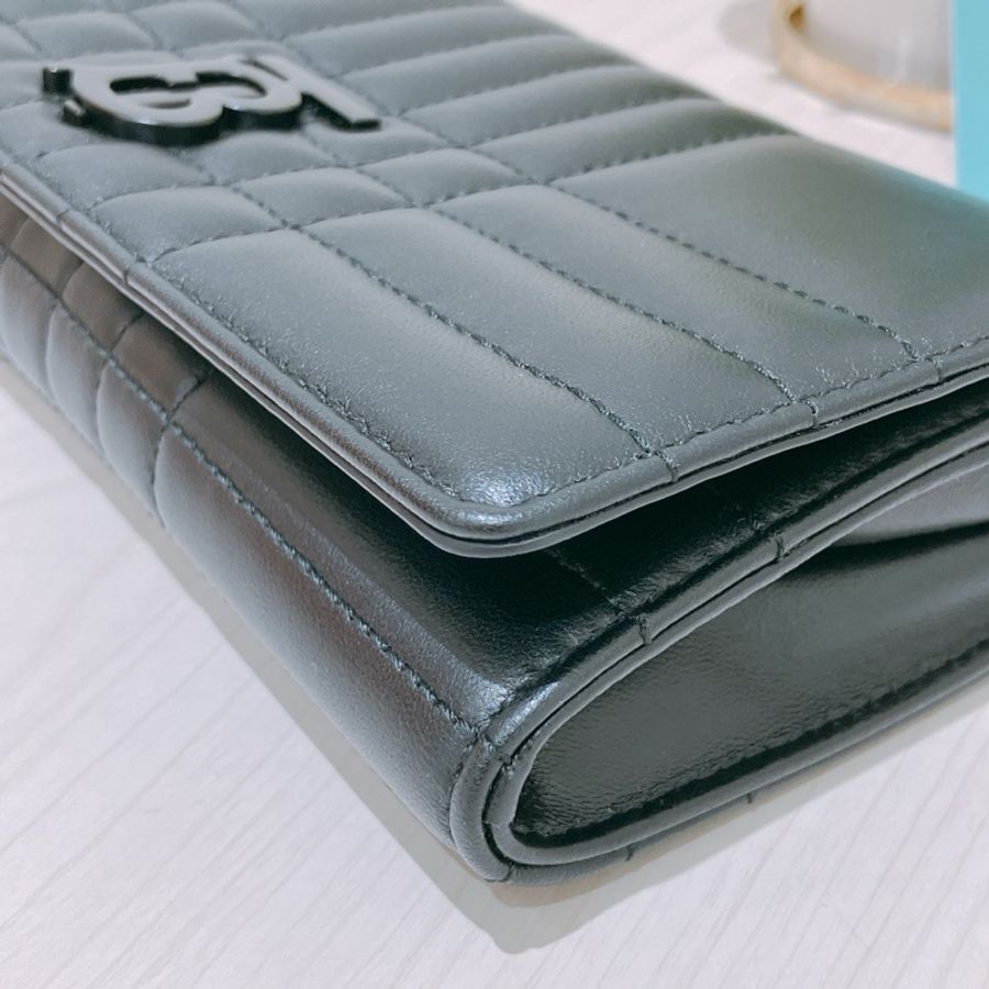 TK1723 BURBERRY 博柏利夢拉包 LOLA WALLET ON CHAIN SO BLACK-6