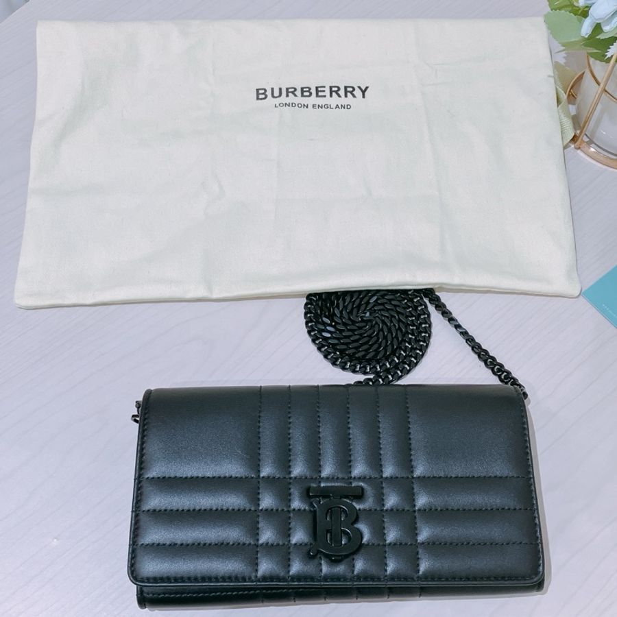 TK1723 BURBERRY 博柏利夢拉包 LOLA WALLET ON CHAIN SO BLACK-16