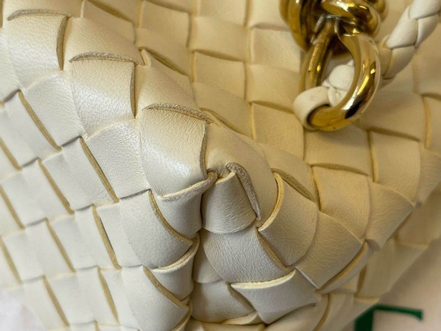 BV葆蝶家Andiamo小號編織包,小雞黃色,24年專櫃購入-12