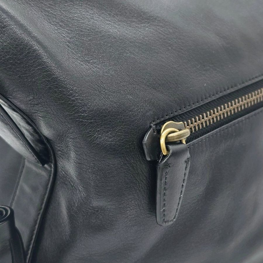 COACH 經典LOGO黃銅做舊鉚釘牛皮 斜背包 單肩包｜26413-7