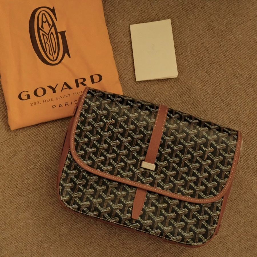 全新❤️GOYARD 經典色郵差包MM bag~-0