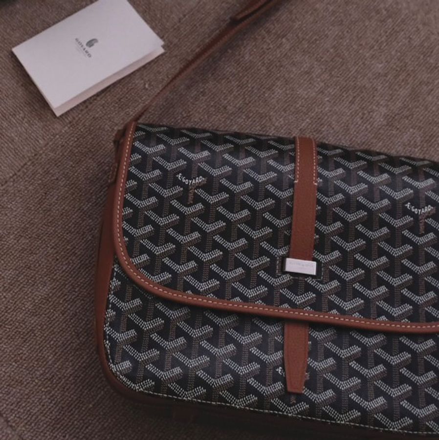 全新❤️GOYARD 經典色郵差包MM bag~-2
