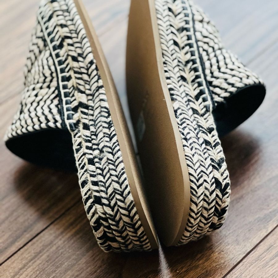 Chloe 39 Mila 刺繡草編拖鞋 #現貨#chloe#EU39-10