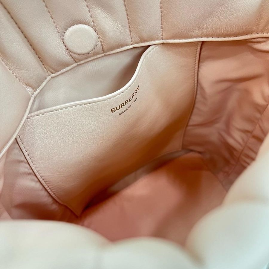 Burberry peach bucket bag-3