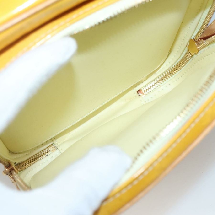 【日本直送】路易威登 Monogram Vernis Wooster 手袋 亮黃色 M91075 LV 正品 ep9296-10