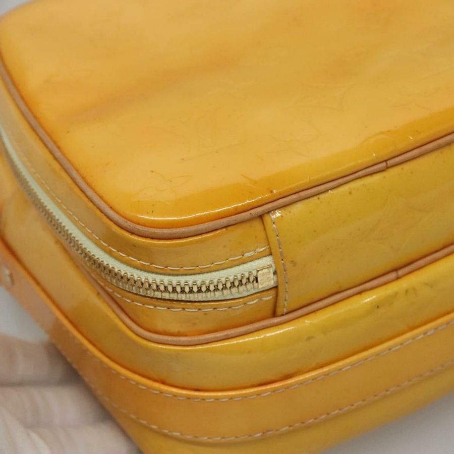 【日本直送】路易威登 Monogram Vernis Wooster 手袋 亮黃色 M91075 LV 正品 ep9296-13