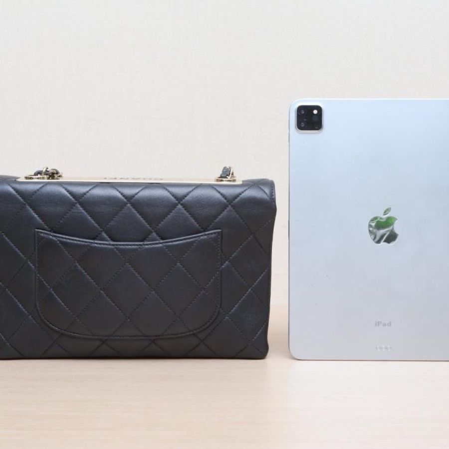 CHANEL(香奈兒) 黑色 30開 淺金扣 Trendy CC 風琴 WOC-2