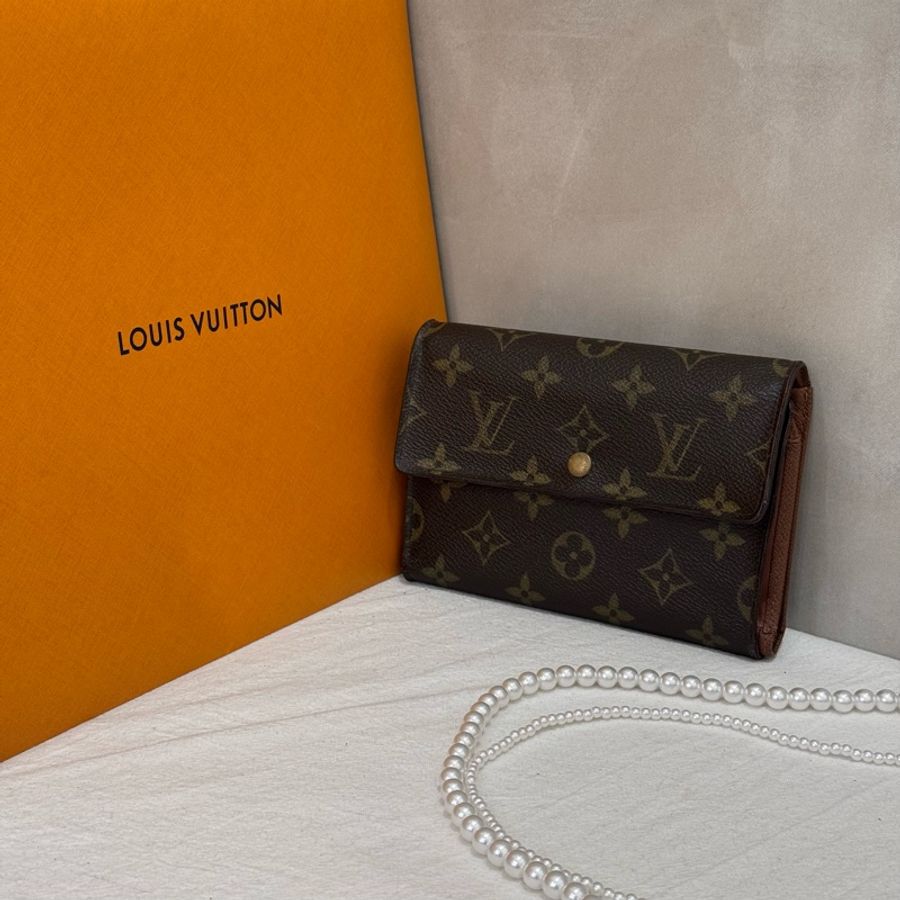 Louis Vuitton 滿版老花中夾-2
